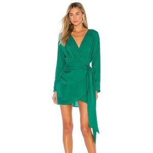 L'ACADEMIE Lorriana Mini Dress in Green